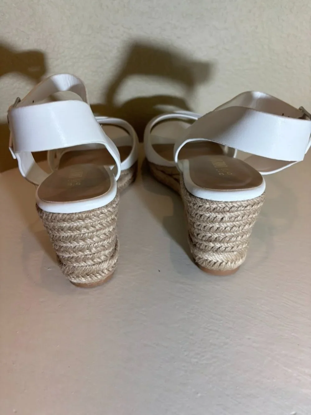 Dream Pairs Women's White Espadrille Wedge Sandals, 3